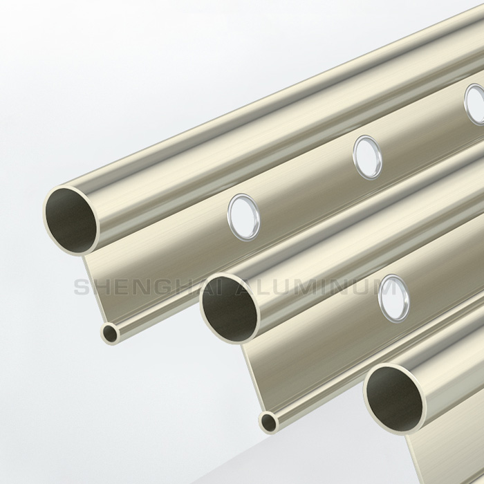 Aluminum Tube Wardrobe Rail Profile for Clothesline Pole